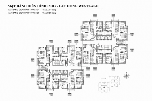 Mặt bằng thiết kế chung cư Lạc Hồng Westlake - Thông tin chi tiết