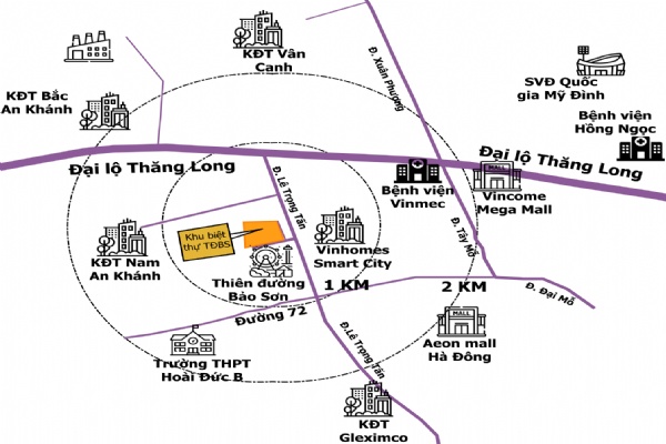 Vị trí Khu đô thị Thiên đường Bảo Sơn - Cập nhật