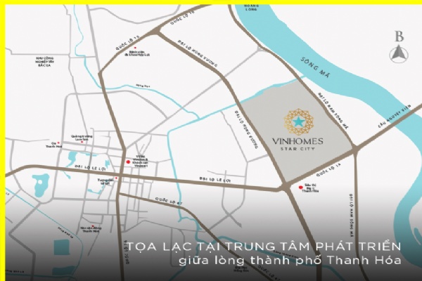 Vị trí dự án Vinhomes Star City Thanh Hóa
