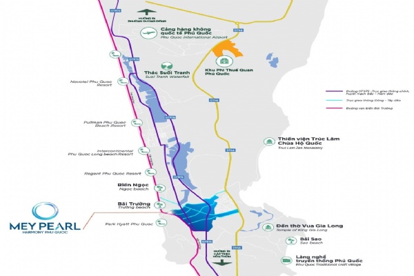 Vị trí Meypearl Harmony Phú Quốc