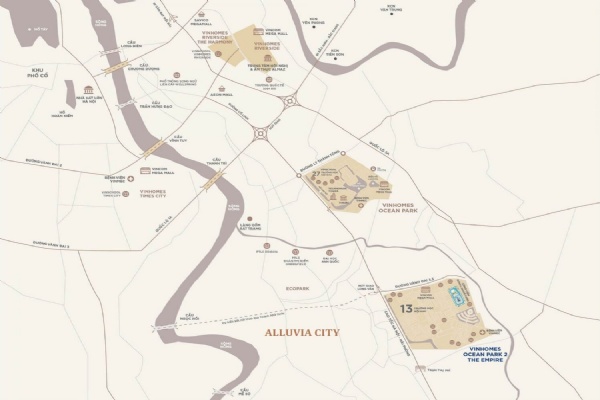 Đường đến Alluvia City Văn Giang