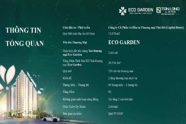 Tư vấn mua, bán căn hộ tại chung cư Eco Garden Bắc Giang