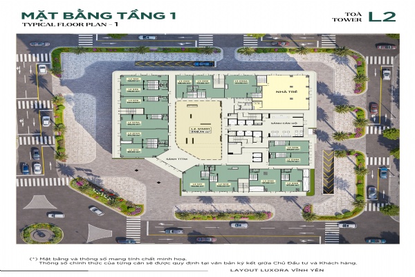 Mặt Bằng Luxora Vĩnh Yên