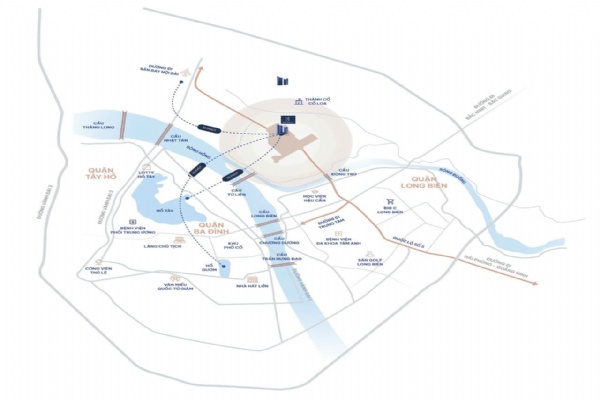 Đường đến The Cosmopolitan Vinhomes Global Gate Cổ Loa 