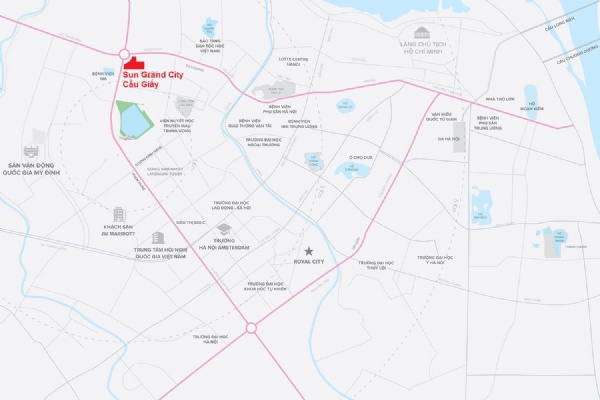 Đường Đến Sun Feliza Suites Xuân Thủy (Sun Cầu Giấy)