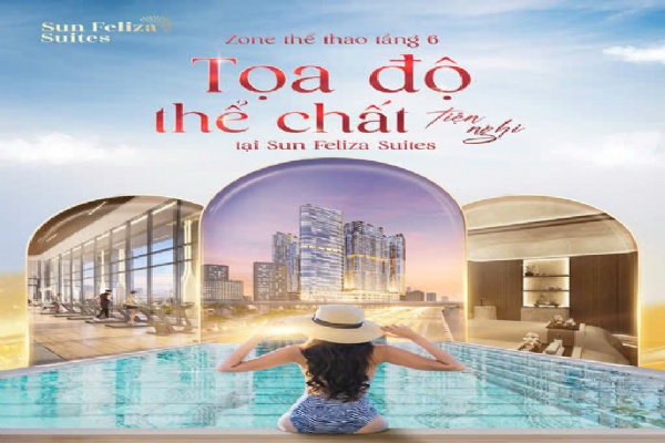 Bể bơi Sun Feliza Suites Cầu Giấy – Chuẩn sống nghỉ dưỡng giữa lòng Thủ đô