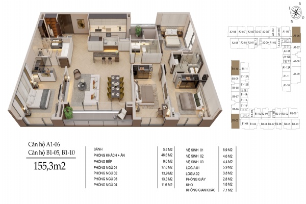 Mặt bằng thiết kế Long Biên Central – Kiến tạo không gian sống tinh tế và hiệu quả