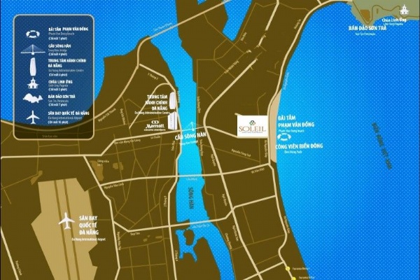 Vị trí Wyndham Soleil Đà Nẵng