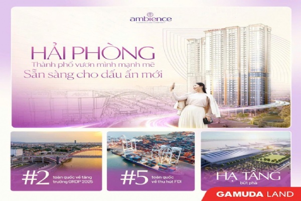 Tiện ích dự án Ambience Gamuda Hải Phòng - nội, ngoại khu đầy đủ
