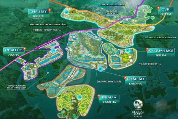 Phân khu Châu Úc (Oceania Wonder) Vinhomes Global Gate Hạ Long