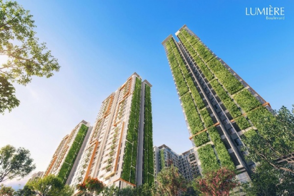 Thiết kế LUMIÈRE Boulevard và phong cách kiến trúc xanh 3D độc bản tại Thủ Đức