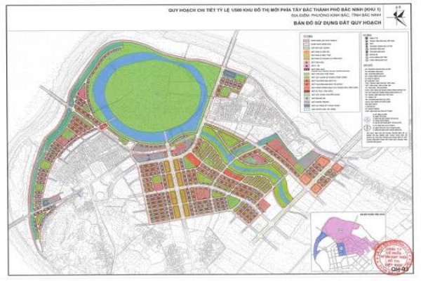 Quy hoạch 1/500 Vinhomes King Park Bắc Ninh - Mới nhất