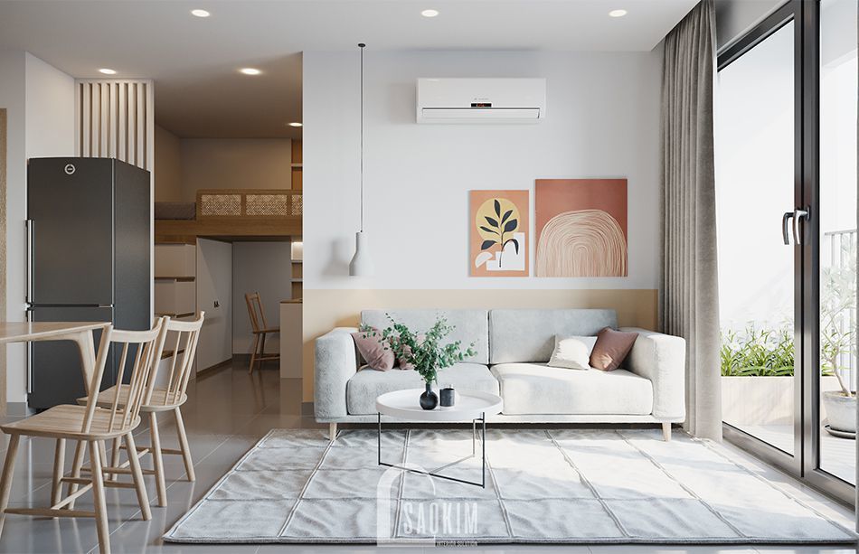 Cần bán căn 2PN/1WC ban công hướng Đông Nam nội thất cơ bản Vinhomes Ngọc Hồi view công viên