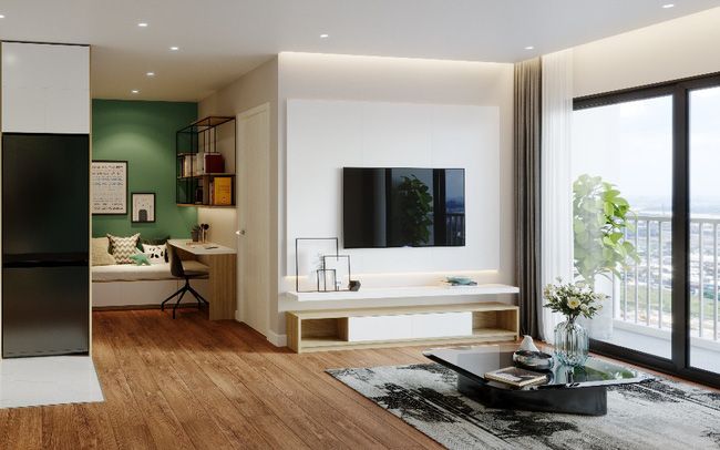 Mua chung cư 1 ngủ tầng cao view thành phố ban công hướng Nam DT 47.4m2 Masteri Rivera Đà Nẵng