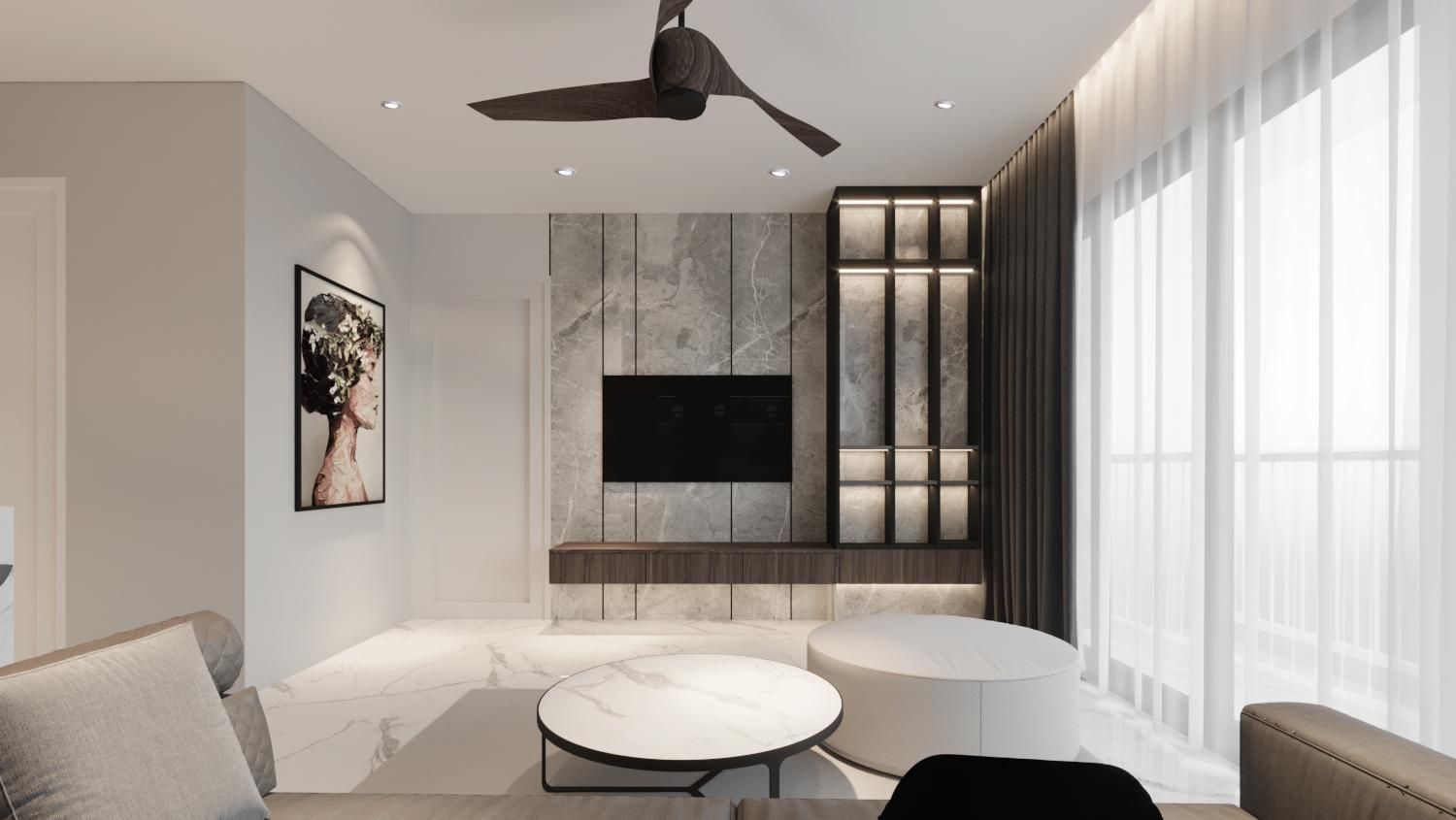 Bán chung cư 2 ngủ+ hướng Nam ban công view vườn cảnh quan tòa P2 The Parkland Imperia Ocean Park 2