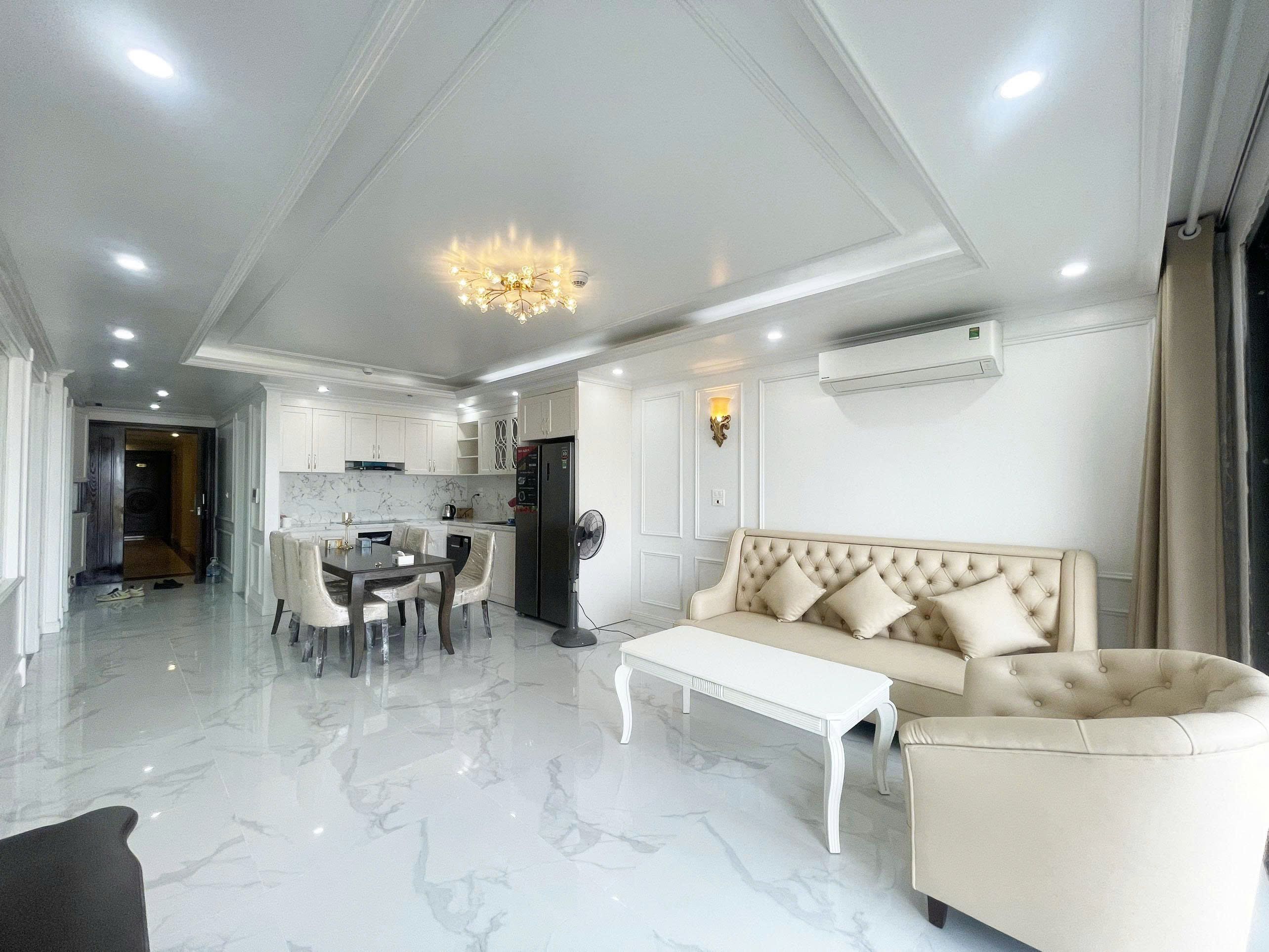 Cho thuê căn 2 ngủ D Le Roi Soleil tòa B căn 8 full nội thất - DT: 88m2 View phố Xuân Diệu