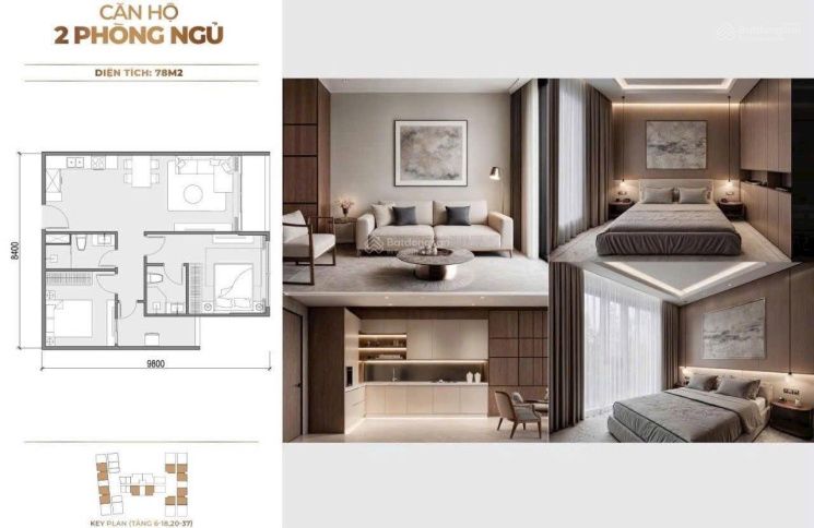 Sunshine Legend City – Cho thuê căn hộ 2PN diện tích 78m², thiết kế vuông vức, pháp lý rõ ràng