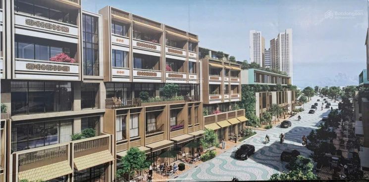 Bán nhà phố shophouse - DT: 70m2 x 4 tầng bàn giao nguyên bản hướng Nam Charmora City Nha Trang