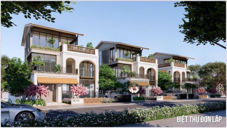 Bán biệt thự đơn lập - DT: 160m2 x 3 tầng 1 tum kế biển hướng Đông Nam Charmora City Nha Trang