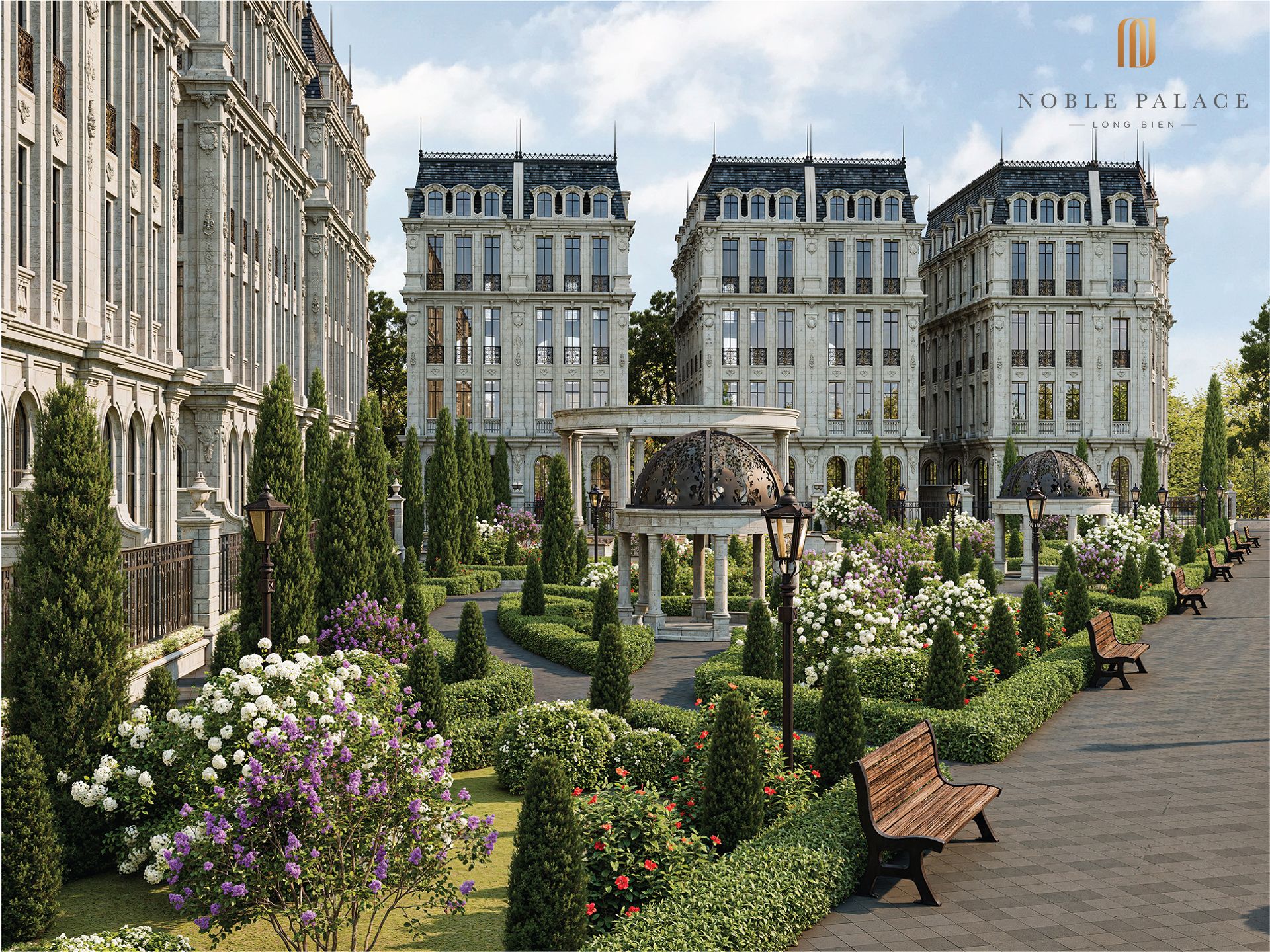 Bán căn góc song lập ARTEMIS Tây Bắc diện tích 213m2 nhìn ra hồ điều hòa Noble Palace Long Biên