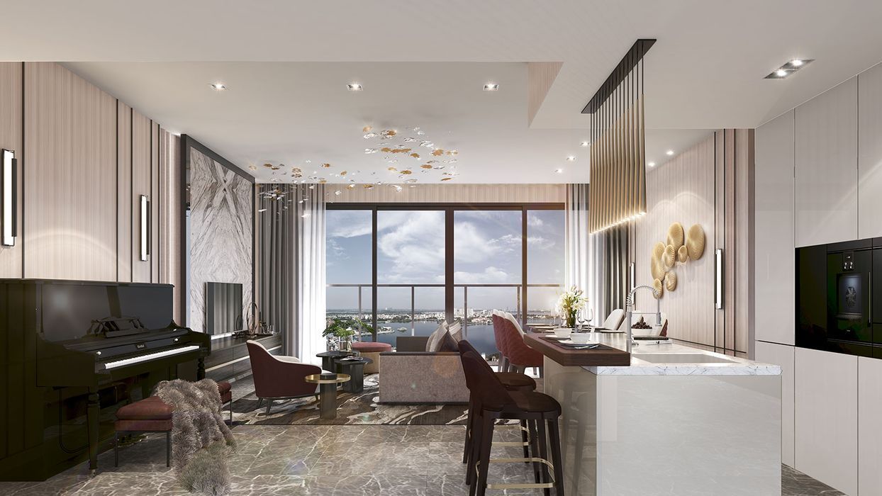 Cần bán căn 3PN/2WC tầng cao Đông Bắc ban công view hồ bơi nội khu Royal Mansion Bắc Giang