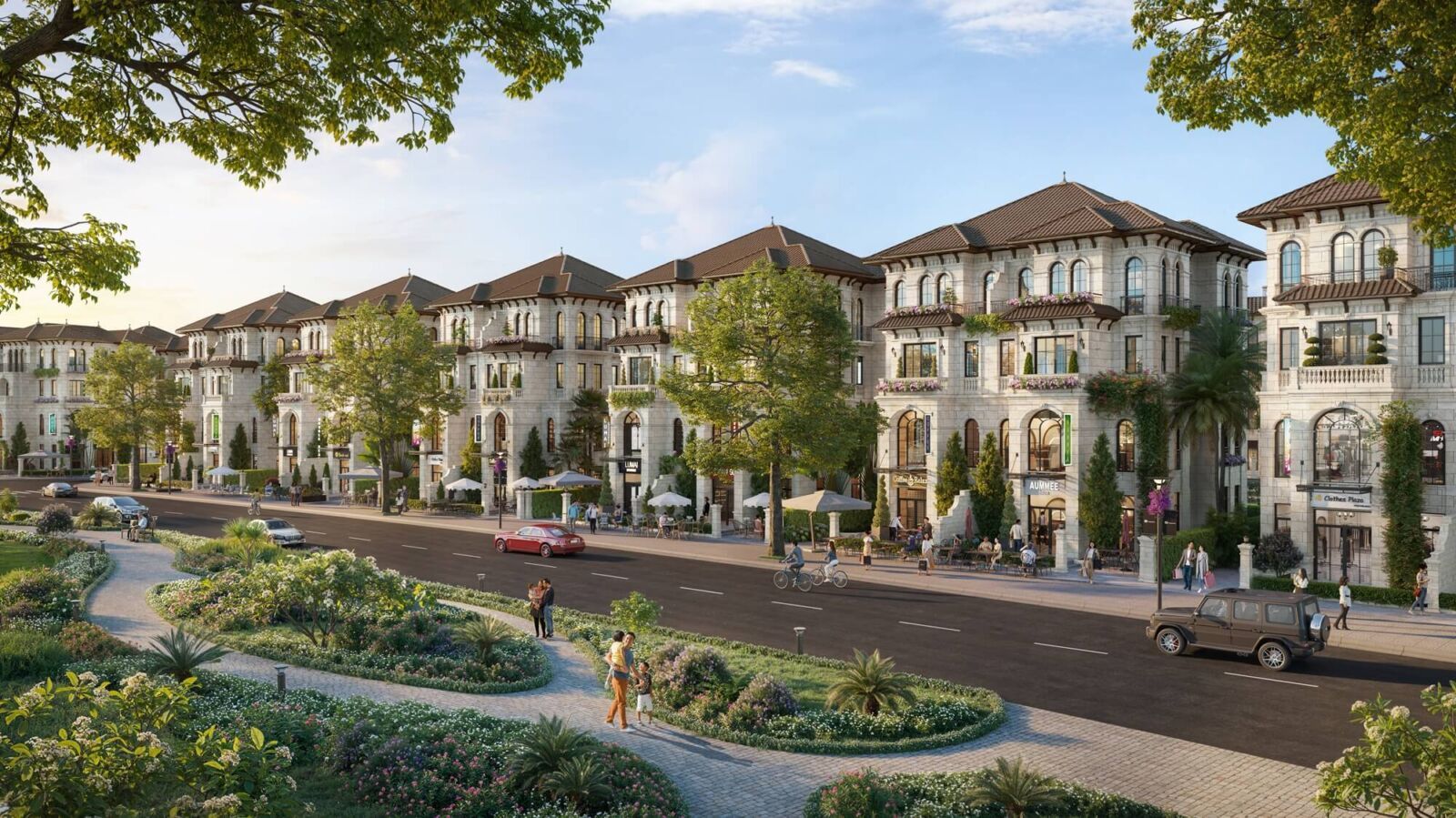 Bán shophouse hướng Tây Bắc vị trí đẹp - Ở và kinh doanh nhìn hồ Alluvia Sunshine Marina Văn Giang