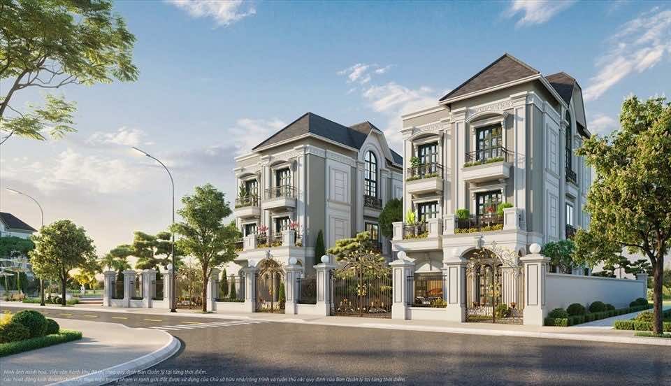 Cho thuê biệt thự song lập đầy đủ nội thất xây 3 tầng 1 tum hầm để xe Vinhomes Green City Long An