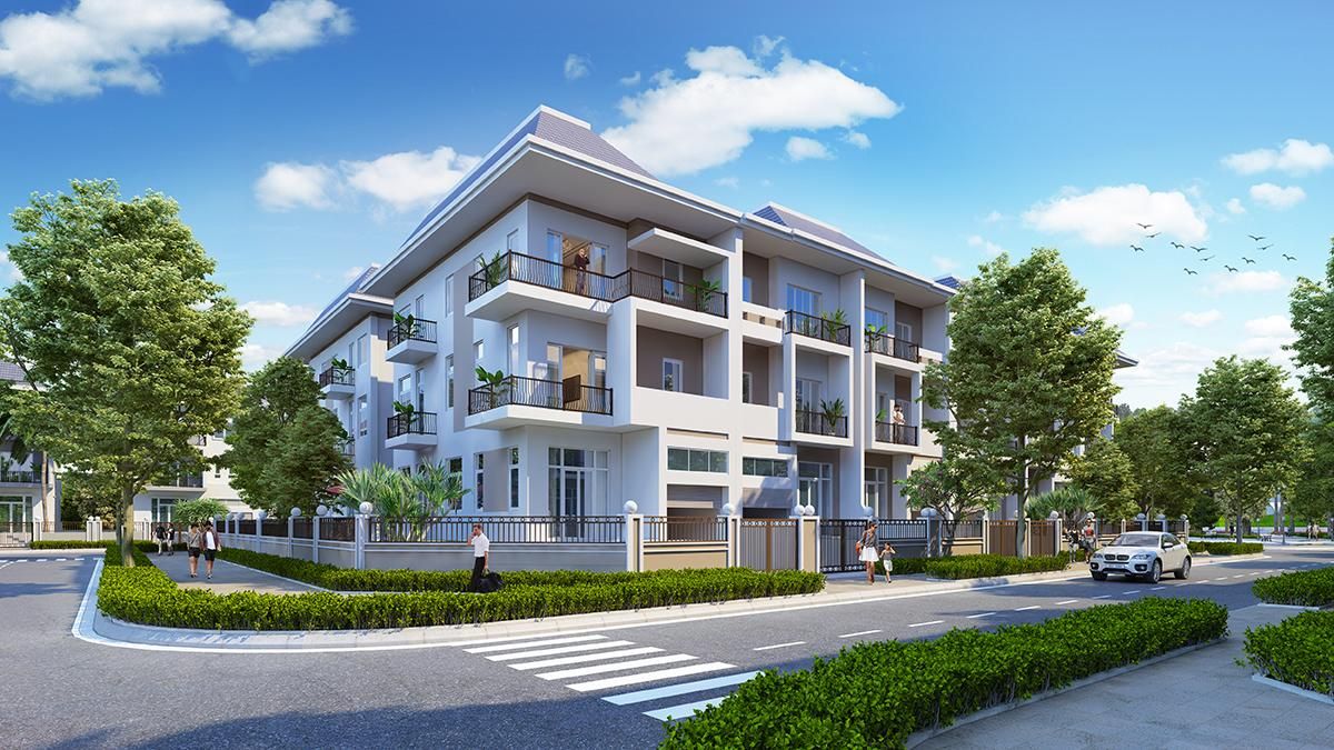 Bán căn góc biệt thự Đông Bắc Ciputra Central Park sân rộng - DT: 500m2/3 tầng 1 tum - Hầm sâu 6m