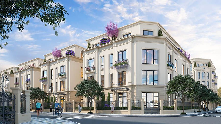 Biệt thự tứ lập phân khu Tinh Hoa DT 127.5m2 Hướng Đông Nam đường HG6