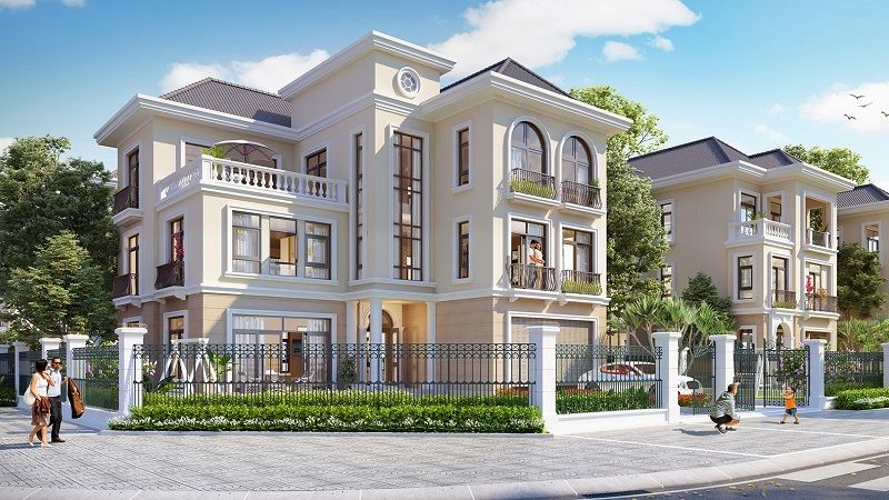 Bán biệt thự đơn lập Đông Tứ Trạch sân vườn rộng 3 tầng 1 tum Vinhomes King Park Bắc Ninh