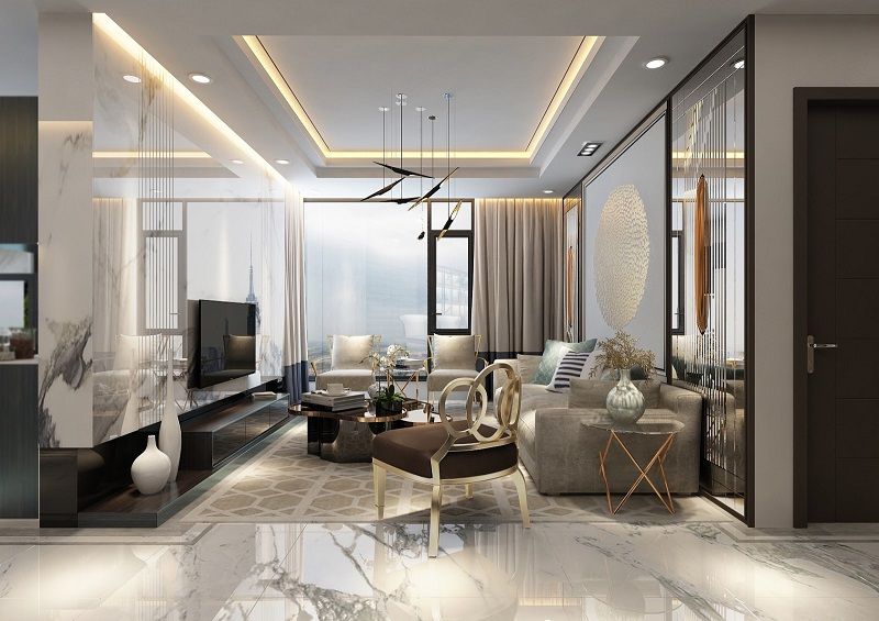 Bán căn hộ HH4 The InterOne Bắc Giang hướng Nam – 2 phòng ngủ 72m², view quảng trường trung tâm