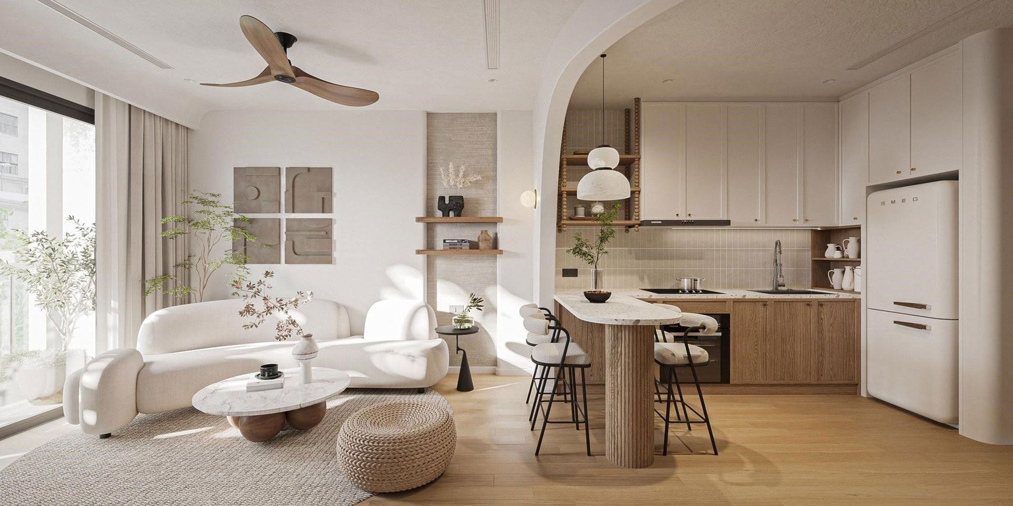 Mua chung cư 3PN/2WC - DT: 113.5m2 ban công Tây Bắc nội thất cao cấp Iconia Lakeside 54 Tố Hữu