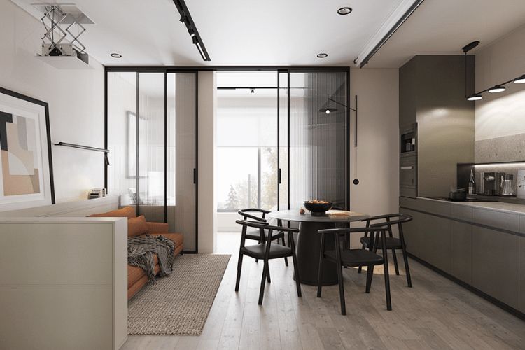 Cho thuê căn hộ Studio Sun Centro Town – Hướng Nam, không gian sống mát mẻ, đầy đủ tiện nghi