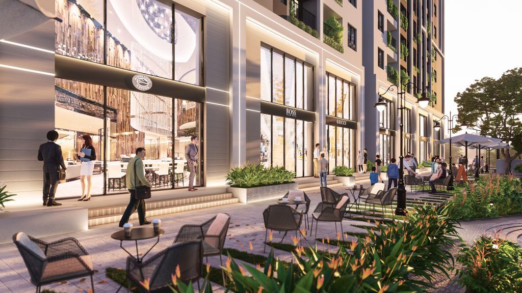 Bán shophouse chân đế hướng Đông bàn giao tiêu chuẩn CĐT Sun Group Nghệ An Trường Vinh