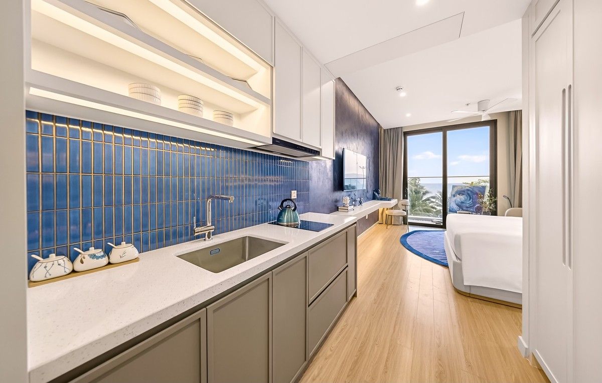 Bán căn hộ Studio hướng Tây Nam - Tầng cao view biển - Nội thất CĐT Charmora City Sun Nha Trang