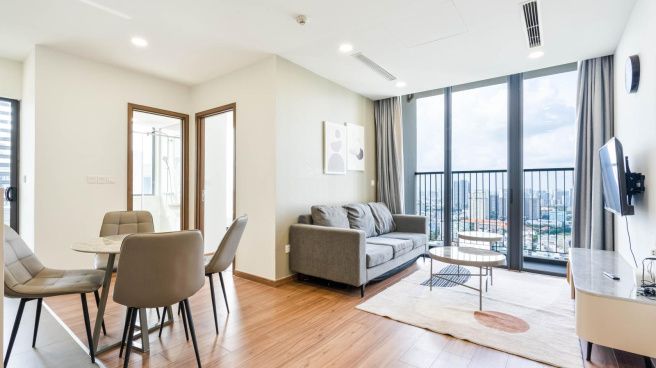 Bán căn hộ 2 ngủ tầng cao hướng Đông diện tích 60m2 nội thất cơ bản Eco Garden Bắc Giang