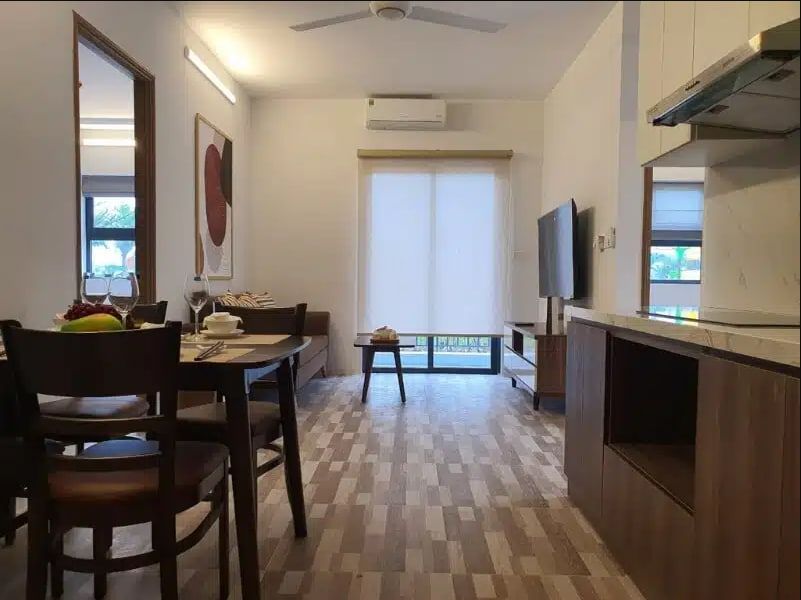 Mua căn 1 ngủ hướng chính Nam bàn giao nội thất cơ bản diện tích 38m2 Eco Garden Bắc Giang