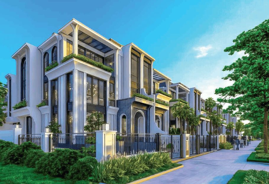 Cho thuê nhà liền kề khu P Ciputra - Nội thất cơ bản diện tích 120m2 Tân Cổ Điển Eden Residences