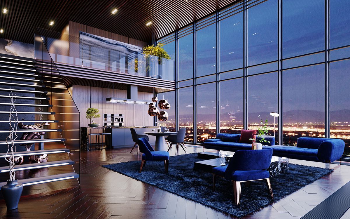 Căn hộ Penthouse The Cityon Imperia Ocean City Hưng Yên hướng Đông 135,9m2 Tầm nhìn ra công viên