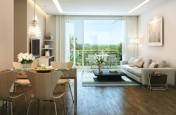 Bán căn hộ 1PN+/1WC tầng trung tòa P5 ban công Tây Nam nội thất cơ bản CĐT The Parkland