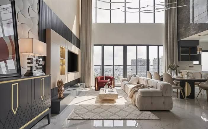 Căn hộ Penthouse The Cityon Imperia Ocean City Hưng Yên hướng Nam diện tích 138,4m2 view cầu