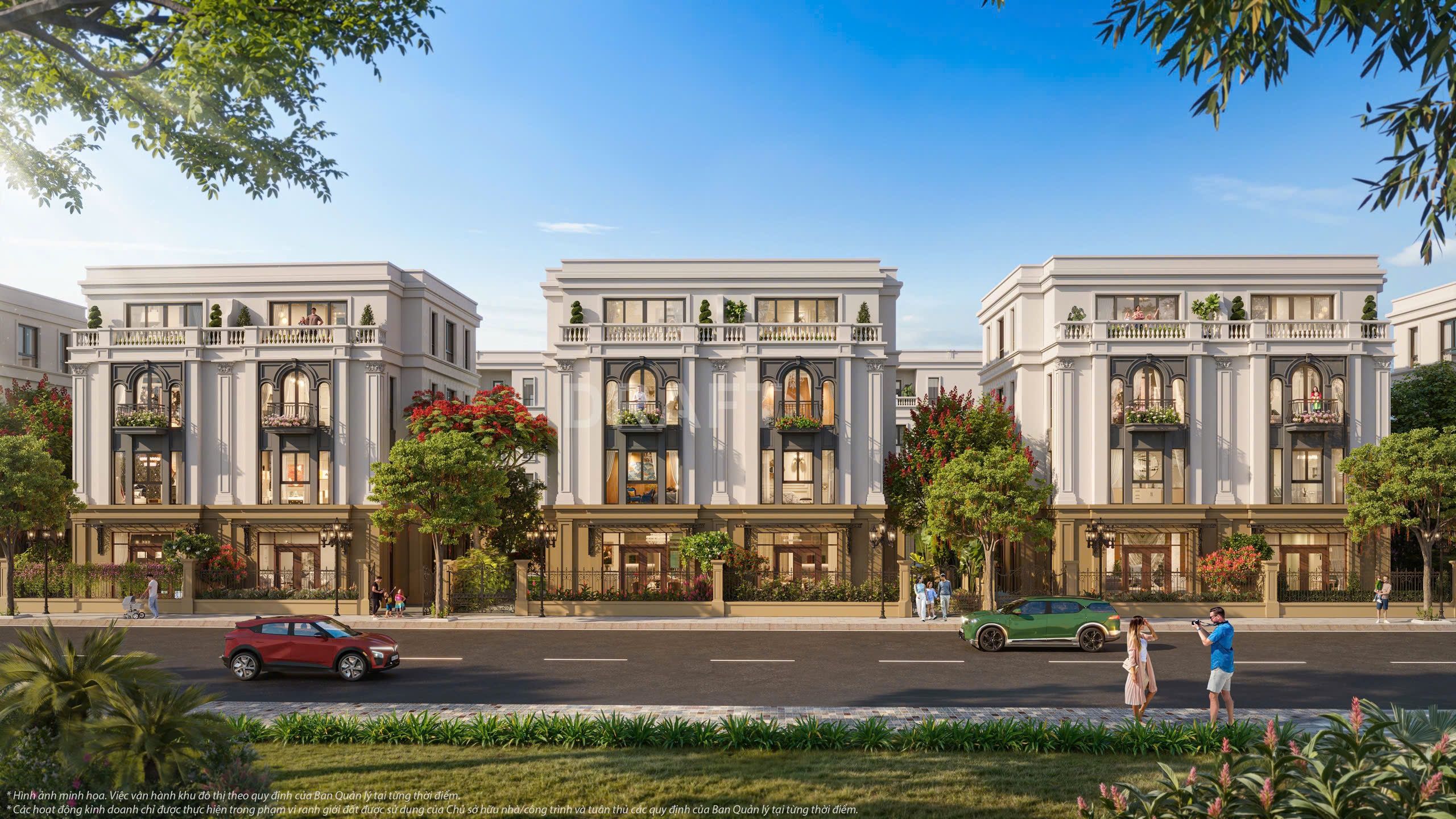Bán biệt thự song lập Tây Nam Vinhomes King Park Bắc Ninh thô bên trong 3 tầng 1 tum có sân vườn