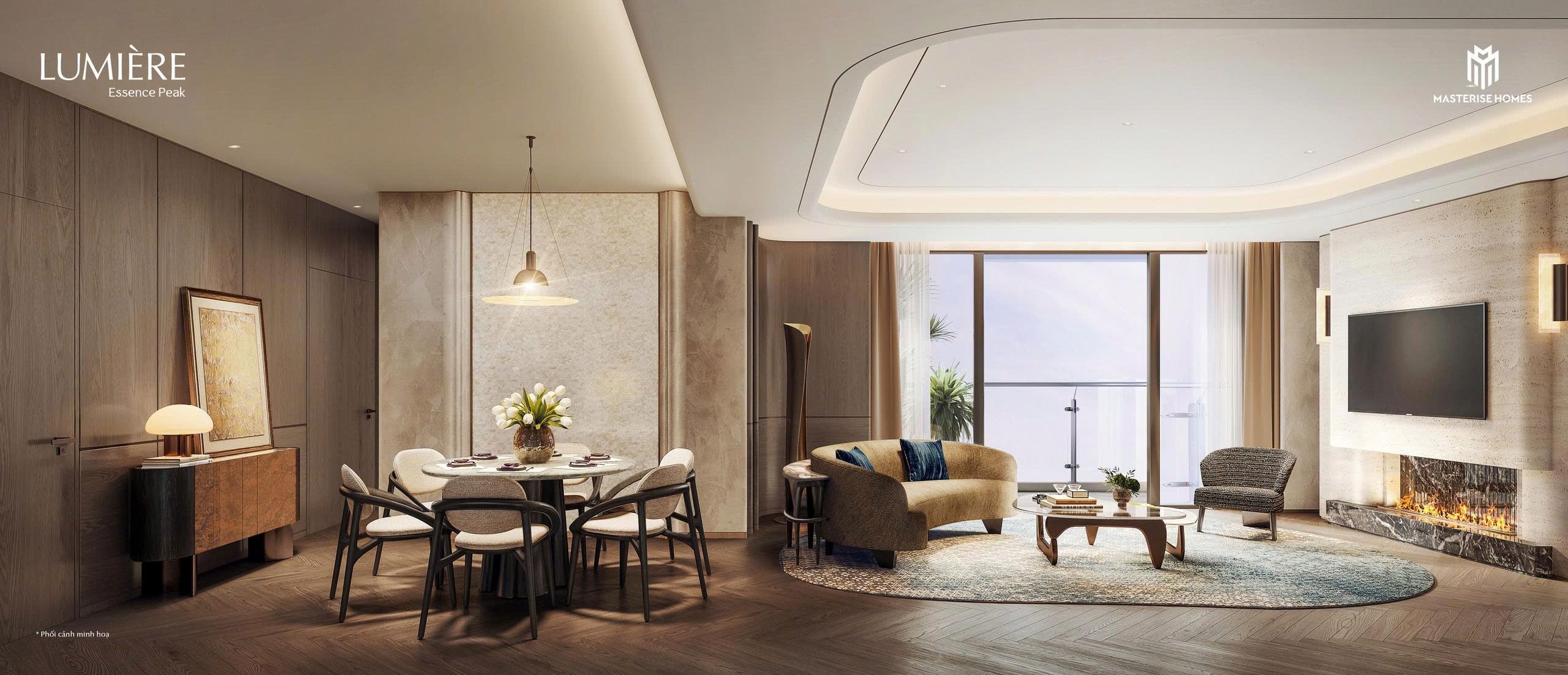 Thuê căn góc 3 ngủ DT: 103.7m2 nội thất cơ bản tòa Peak 1 view hồ bơi Lumiere Essence Peak Cổ Loa