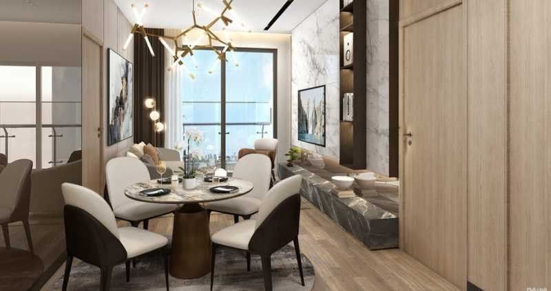 Bán căn hộ HH5 chung cư The InterOne Bắc Giang hướng Tây – 1PN+ 45m², căn góc 2 logia thoáng gió