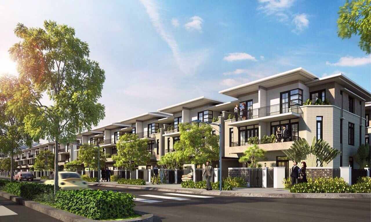 Bán biệt thự căn góc Mipeco Nha Trang 2 mặt thoáng hướng Tây hoàn thiện mặt ngoài x 3 tầng 1 tum