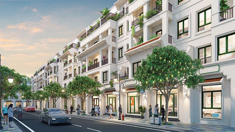 Bán nhà liền kề Đông Bắc, Đảo Thiên Đường bàn giao nguyên bản 4 tầng MT: 5m Vin Global Gate Hạ Long