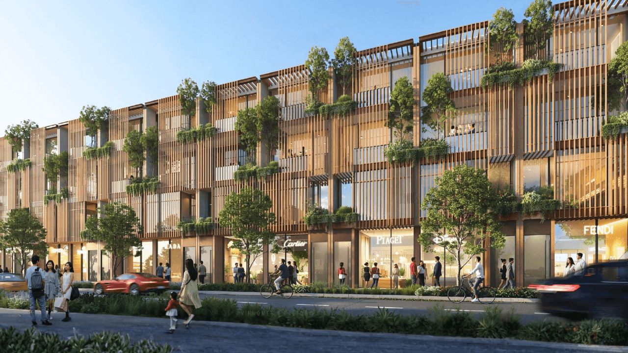 Bán shop thương mại chính Nam mặt ngoài hoàn thiện xây 4 tầng gần biển MIK Green Paradise Cần Giờ