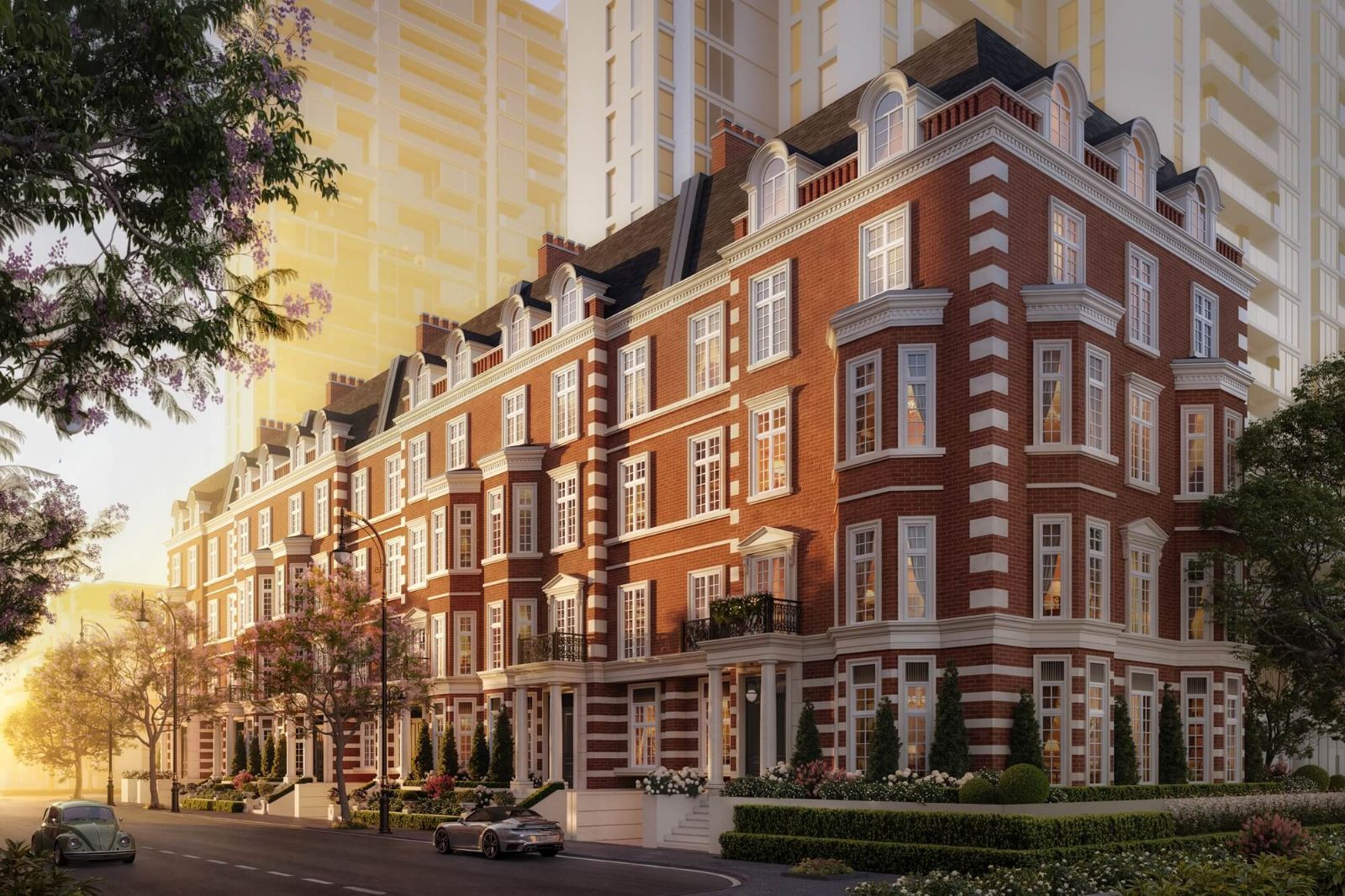 Bán shophouse hướng Đông phân khu The Royal The Windsor Collection Ciputra xây thô 4 tầng