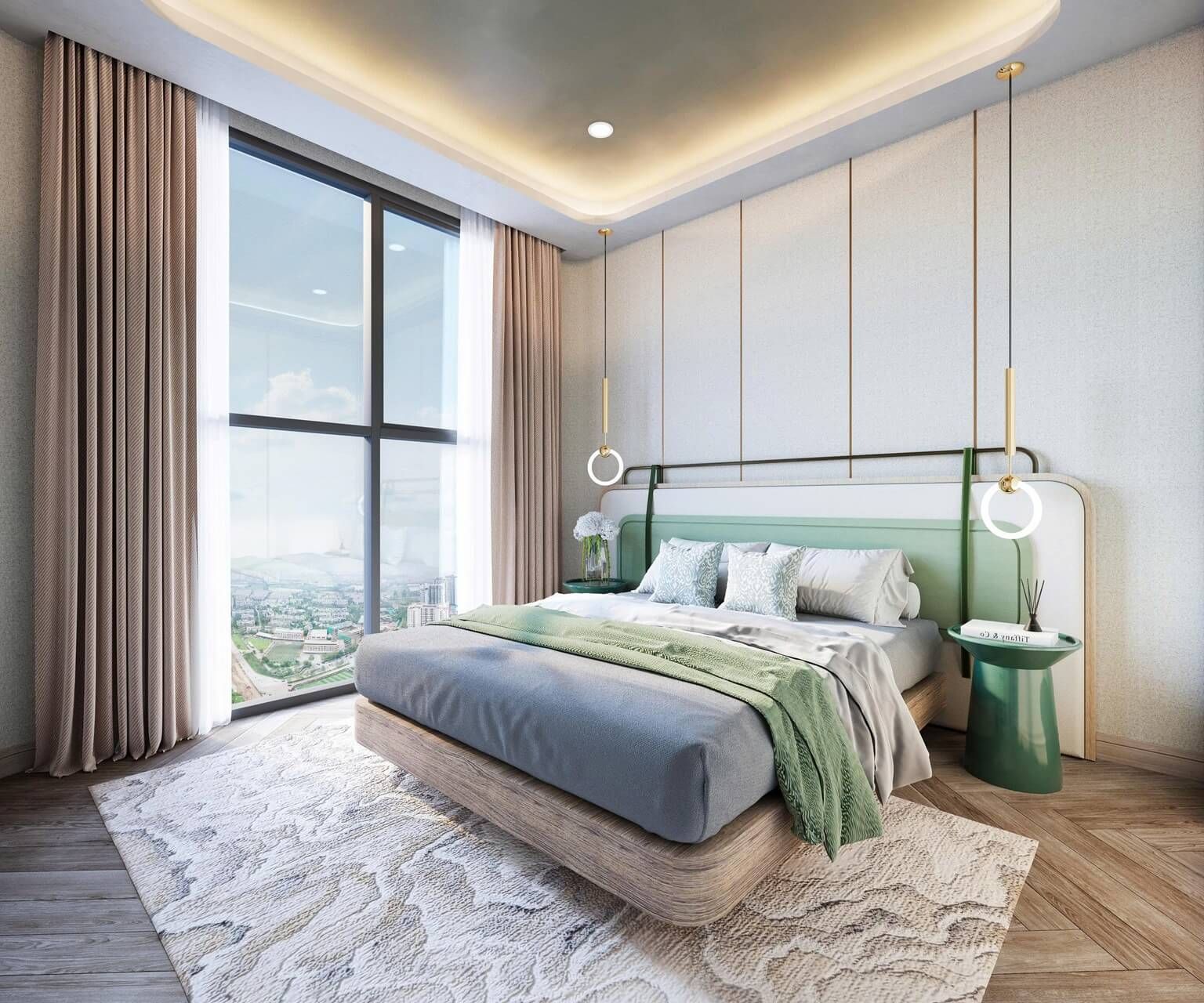 Căn hộ 1PN+ Long Biên Central hướng Chính Nam cho thuê – Nội thất cao cấp, dọn vào ở ngay