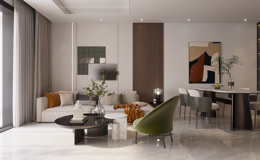 Căn hộ 2pn The Cityon Imperia Ocean City Hưng Yên 64,8m2 hướng Tây Nam 1wc tầm nhìn công viên